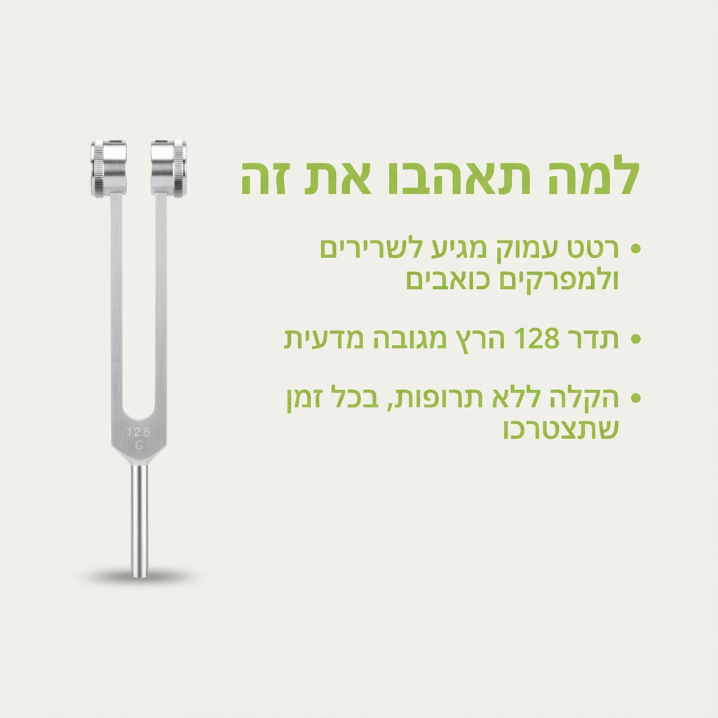 Kynofix – קולן ריפוי בתדר 128Hz | הקלה אמיתית שמורגשת תוך 3 דקות